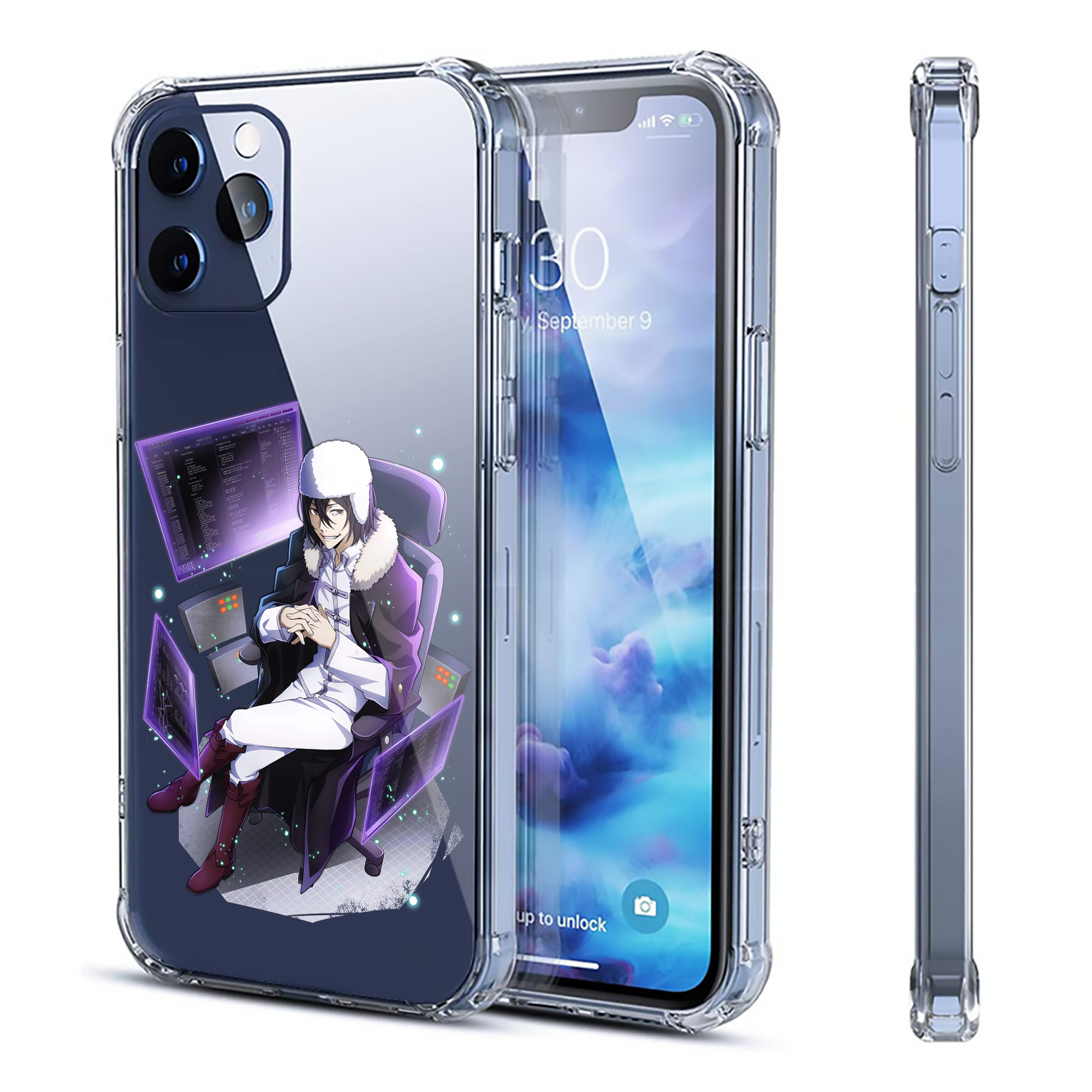 （画像用） 文豪ストレイドッグス Bungo Stray Dogs 【iPhone 12シリーズ対応】透明スマホケース（クリアソフトケース）